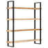 Rustika Rowe -  4-Tier Bookcase 160x40x180 cm Rough Mango Wood